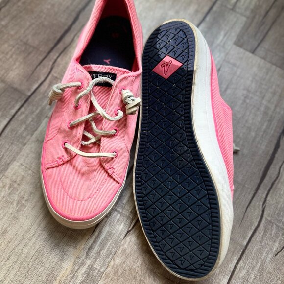 Sperry Women's Pink Canvas Flats - Picture 3 of 9
